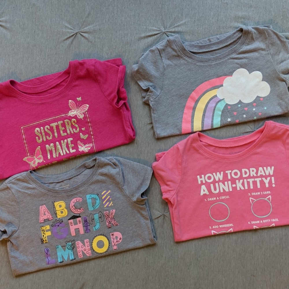 Toddler Girls T-shirt Bundle (4T)